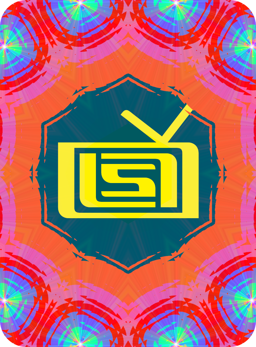 The LTS logo enclosed in a pyschedelic frame.